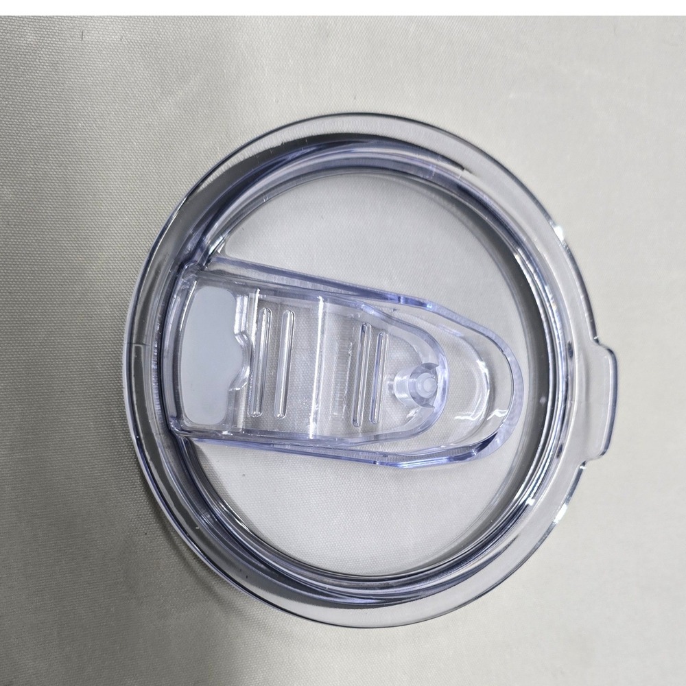 XZESH Tumbler Lids Replacement 2-Pack 40oz Clear New BPA-Free Sliding Closure
